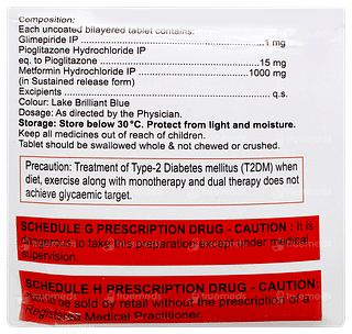 Triglimisave 1 Hs+tablet 10