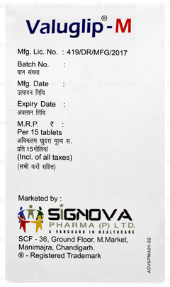 Valuglip M Tablet 15 Valuglip M Tablet 15