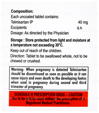 Telmiget 40 Tablet 10