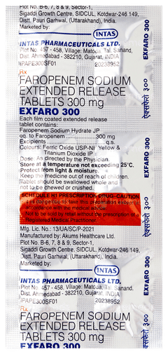 Exfaro 300 Tablet 6 Exfaro 300 Tablet 6