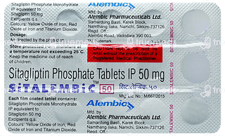 Sitalembic 50 MG Tablet 15