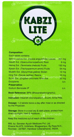 Kabzi Lite Tablet 30