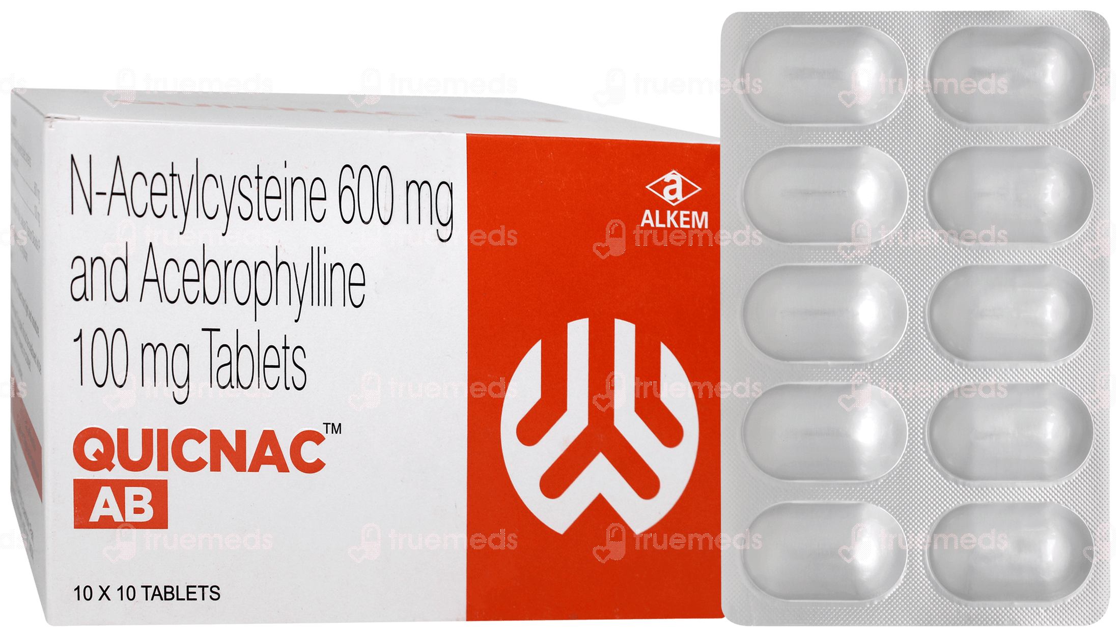 Quicnac Ab 600100 Mg Tablets 10 - Uses, Side Effects, Dosage, Price ...