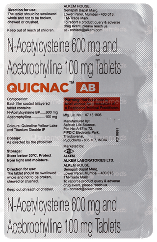Quicnac Ab Tablet 10