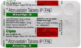 Atorlip 5 Tablet 15