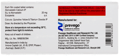 Atorvatin 20 Tablet 10 Atorvatin 20 Tablet 10