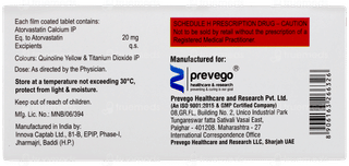 Atorvatin 20 Tablet 10