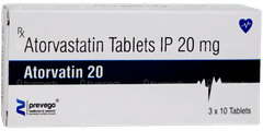 Atorvatin 20 Tablet 10 Atorvatin 20 Tablet 10