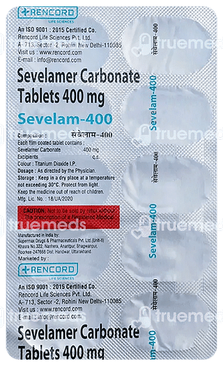 Sevelam 400 MG Tablet 10