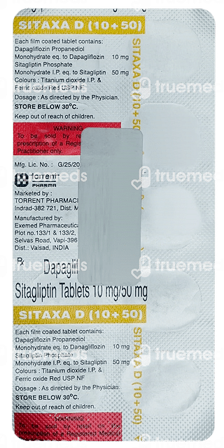 Sitaxa D 10/50 MG Tablet 10