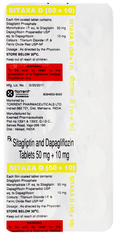 Sitaxa D 10+50 Tablet 10