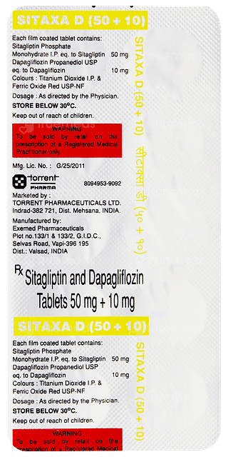 Sitaxa D 10+50 Tablet 10
