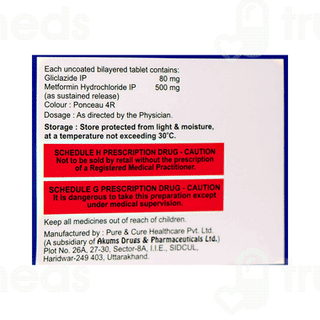 Gluzamet 80/500 MG Tablet 10