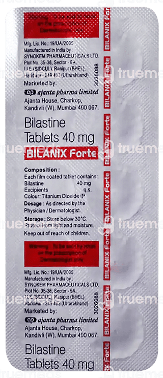 Bilanix Forte 40 Tablet 10