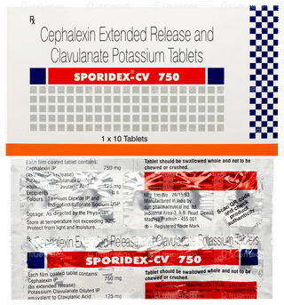 Sporidex Cv 750 Tablet 10