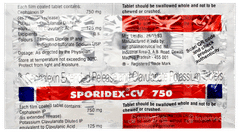 Sporidex Cv 750 Tablet 10 Sporidex Cv 750 Tablet 10