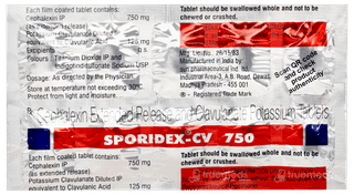 Sporidex Cv 750 Tablet 10