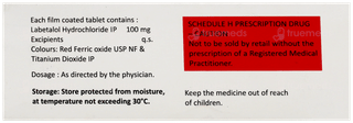 Labetol 100 Mg Tablet 10