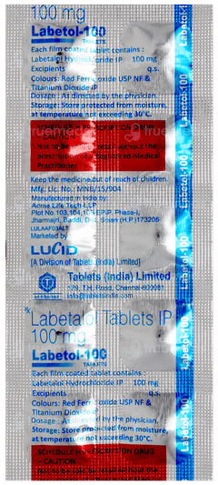Labetol 100 Mg Tablet 10 Labetol 100 Mg Tablet 10
