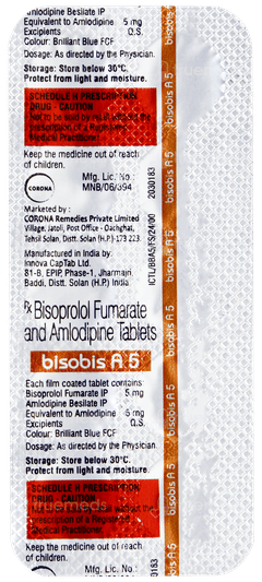 Bisobis A 5 Tablet 10 Bisobis A 5 Tablet 10
