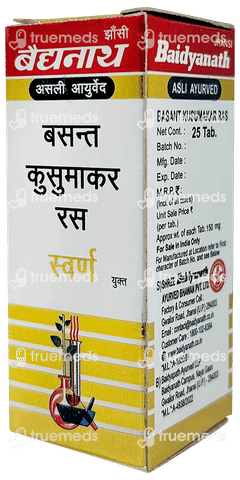 Baidyanath Basant Kusumakar Ras With Gold Tablet 25