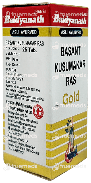 Baidyanath Basant Kusumakar Ras With Gold Tablet 25