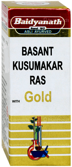 Baidyanath Basant Kusumakar Ras With Gold Tablet 25