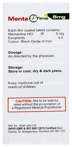 Menta Time 5mg Tablet 10 Menta Time 5mg Tablet 10