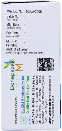 Donepaze M Tablet 10 Donepaze M Tablet 10