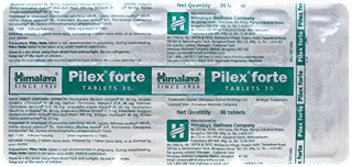 Himalaya Pilex Forte Tablets – 60 Tabs (2x30) Ayurvedic Herbal Formula, Free Shipping