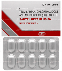 Sartel Beta Plus 50 Tablet 10 Sartel Beta Plus 50 Tablet 10