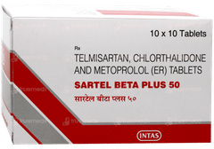 Sartel Beta Plus 50 Tablet 10 Sartel Beta Plus 50 Tablet 10