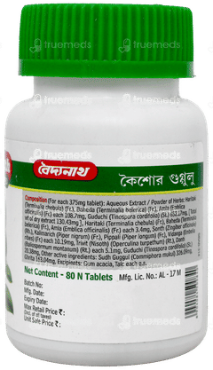 Baidyanath Kaishore Guggulu Tablet 80