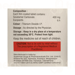 Sevasta 400 MG Tablet 10 Sevasta 400 MG Tablet 10