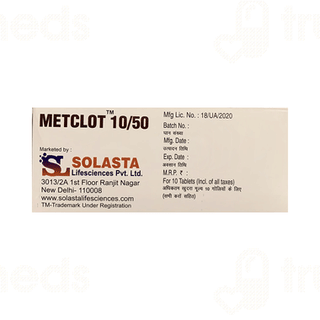 Metclot 10/50 Tablet 10