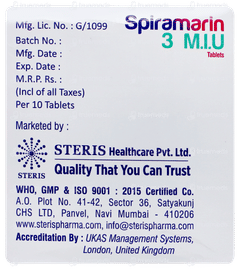 Spiramarin 3miu Tablet 10
