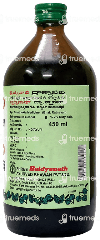 Baidyanath Drakshasav 450ml