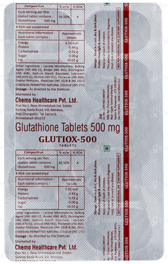 Glutiox 500 Tablet 10