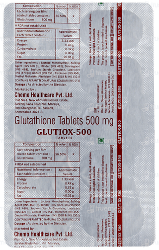 Glutiox 500 Tablet 10