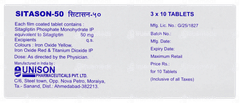 Sitason 50 Tablet 10 Sitason 50 Tablet 10