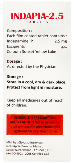 Indapia 2.5 Tablet 14