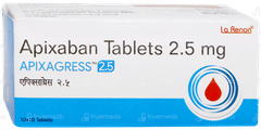 Apixagress 2.5 Tablet 10 Apixagress 2.5 Tablet 10
