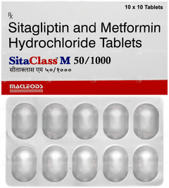 Sitaclass M 50/1000 Tablet 10 Sitaclass M 50/1000 Tablet 10