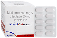 Sitamax M 50/500mg Tablet 10