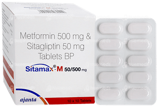 Sitamax M 50/500mg Tablet 10