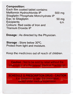 Sitamax M 50/500mg Tablet 10