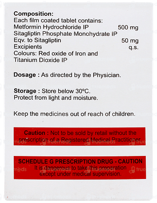 Sitamax M 50/500mg Tablet 10