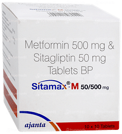 Sitamax M 50/500mg Tablet 10