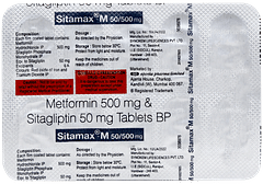 Sitamax M 50/500mg Tablet 10