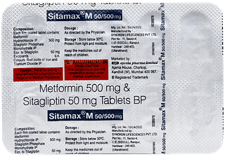 Sitamax M 50/500mg Tablet 10
